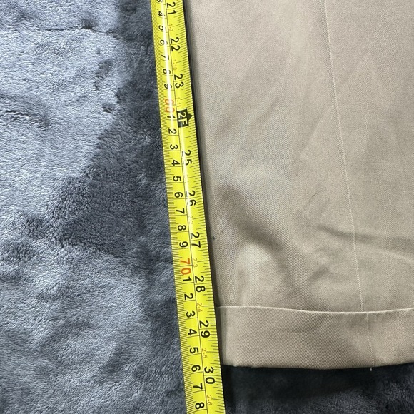 LL Bean Pants  Comfort Waist Mens 36x30 Beige Lakewashed Stretch Khakis - Picture 9 of 12